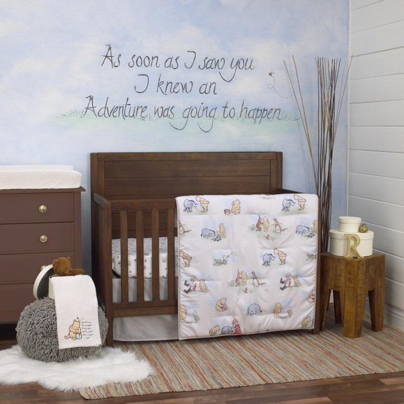Disney Winnie the Pooh Classic Storybook Nursery 6 Piece Crib Bedding